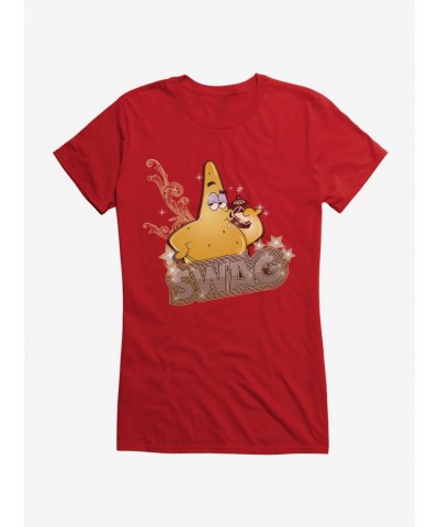 Limited Time Special SpongeBob SquarePants Patrick Gold Swag Girls T-Shirt $8.57 T-Shirts