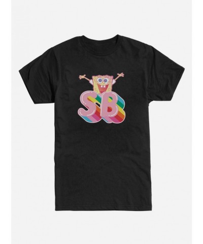 Special Spongebob Squarepants SB Rainbow T-Shirt $6.50 T-Shirts