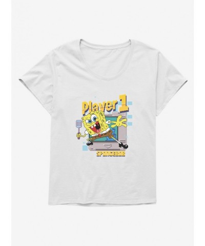 Low Price SpongeBob SquarePants Player 1 SpongeBob Girls T-Shirt Plus Size $7.65 T-Shirts