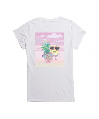 Low Price Spongebob Squarepants Pineapple Sunglasses Girls T-Shirt $9.76 T-Shirts