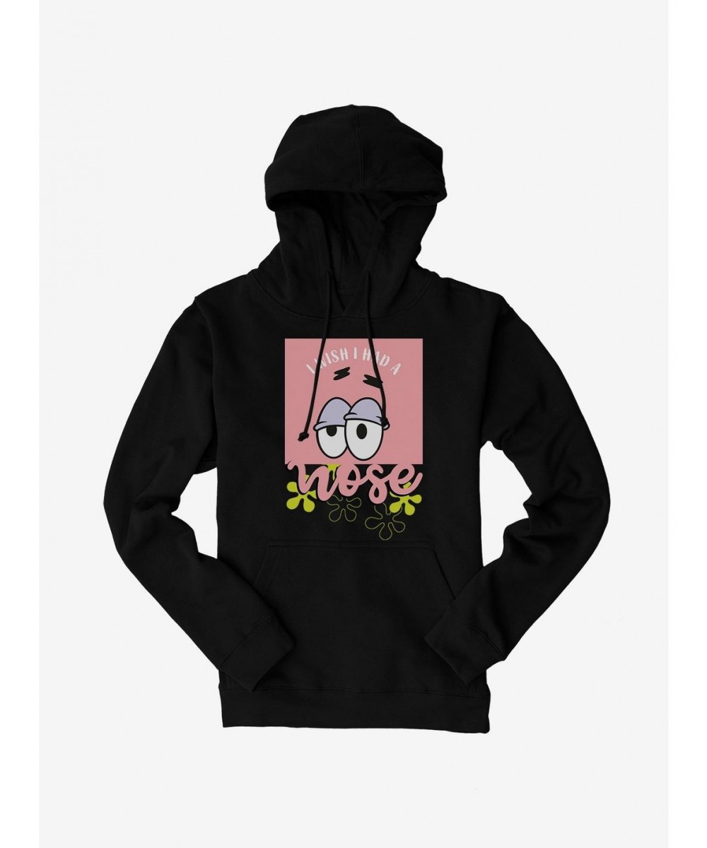 Festival Price SpongeBob SquarePants Patrick I Wish I Had A Nose Hoodie $16.52 Hoodies