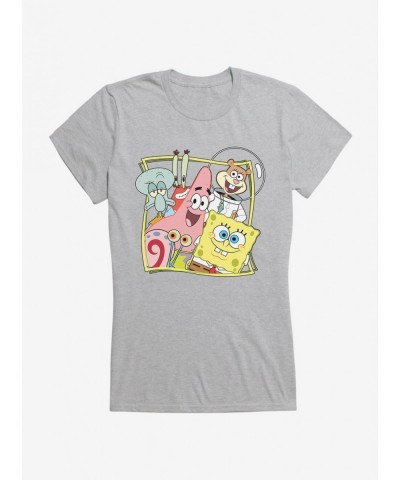 Seasonal Sale SpongeBob SquarePants Bikini Bottom Buddies Girls T-Shirt $7.97 T-Shirts