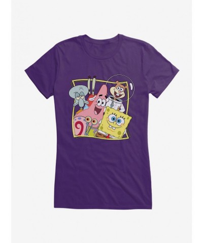 Seasonal Sale SpongeBob SquarePants Bikini Bottom Buddies Girls T-Shirt $7.97 T-Shirts