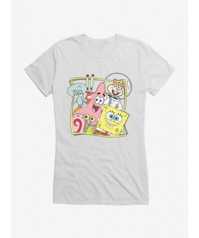 Seasonal Sale SpongeBob SquarePants Bikini Bottom Buddies Girls T-Shirt $7.97 T-Shirts