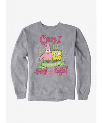 Hot Selling SpongeBob SquarePants Can I Be Excused Sweatshirt $11.51 Sweatshirts