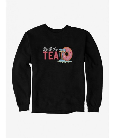 Pre-sale Discount SpongeBob SquarePants Spill The Tea Gary Sweatshirt $12.99 Sweatshirts