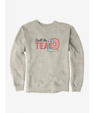 Pre-sale Discount SpongeBob SquarePants Spill The Tea Gary Sweatshirt $12.99 Sweatshirts