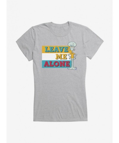 Fashion SpongeBob SquarePants Squidward Leave Me Alone Girls T-Shirt $8.76 T-Shirts