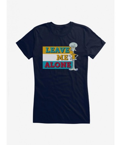 Fashion SpongeBob SquarePants Squidward Leave Me Alone Girls T-Shirt $8.76 T-Shirts