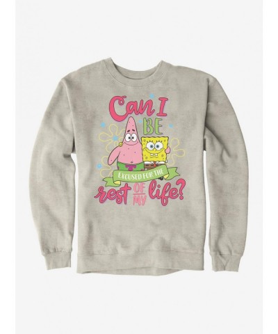 Hot Selling SpongeBob SquarePants Can I Be Excused Sweatshirt $11.51 Sweatshirts