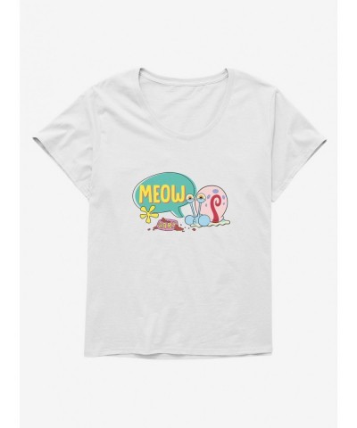 Bestselling SpongeBob SquarePants Gary Meow Girls T-Shirt Plus Size $11.96 T-Shirts