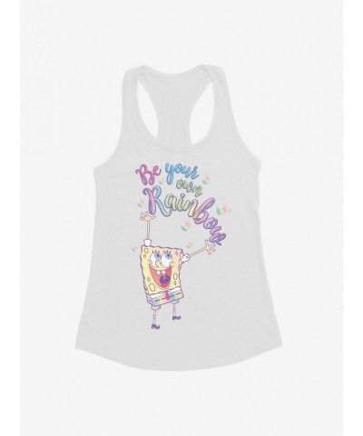 Huge Discount SpongeBob SquarePants Be Your Own Rainbow Girls Tank $9.76 Tanks