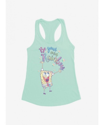 Huge Discount SpongeBob SquarePants Be Your Own Rainbow Girls Tank $9.76 Tanks