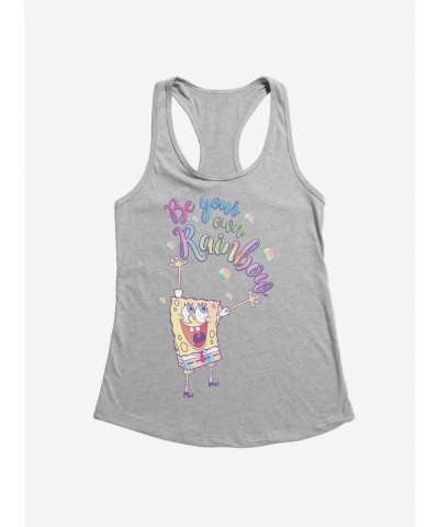 Huge Discount SpongeBob SquarePants Be Your Own Rainbow Girls Tank $9.76 Tanks