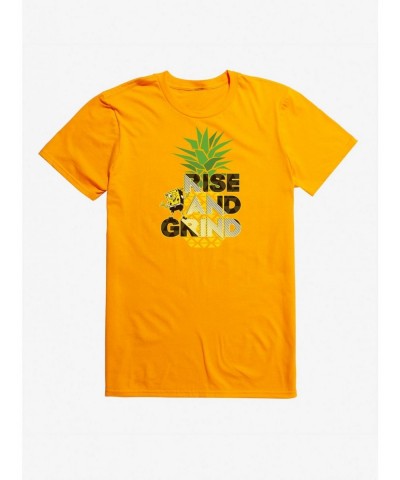 Discount Sale Spongebob Squarepants Rise annd Grind Pineapple T-Shirt $7.07 T-Shirts