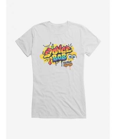 High Quality SpongeBob SquarePants Hip Hop Graffiti Art Girls T-Shirt $6.97 T-Shirts