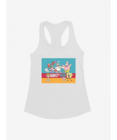 Cheap Sale SpongeBob SquarePants Gang's All Here Girls Tank $8.96 Tanks