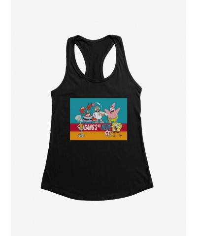 Cheap Sale SpongeBob SquarePants Gang's All Here Girls Tank $8.96 Tanks