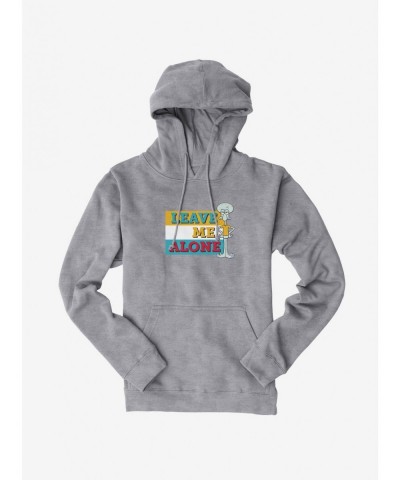 Hot Selling SpongeBob SquarePants Squidward Leave Me Alone Hoodie $12.57 Hoodies