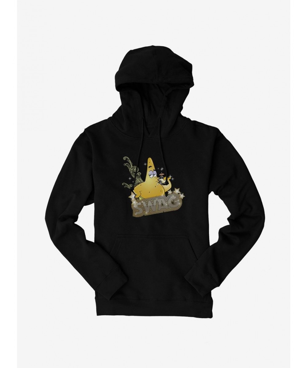 High Quality SpongeBob SquarePants Patrick Gold Swag Hoodie $17.96 Hoodies