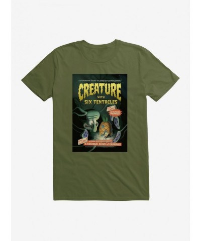 Bestselling SpongeBob SquarePants Creature With Six Tentacles T-Shirt $7.46 T-Shirts