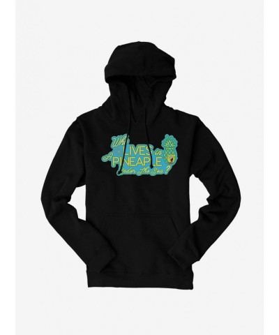 Pre-sale SpongeBob SquarePants Lives In A Pineapple Hoodie $11.14 Hoodies