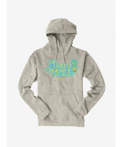 Pre-sale SpongeBob SquarePants Lives In A Pineapple Hoodie $11.14 Hoodies