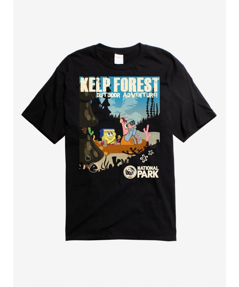 Discount Sale SpongeBob SquarePants Kelp Forest Adventures T-Shirt $7.27 T-Shirts