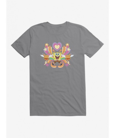 New Arrival SpongeBob SquarePants Hearts, Stars And Burgers T-Shirt $9.56 T-Shirts