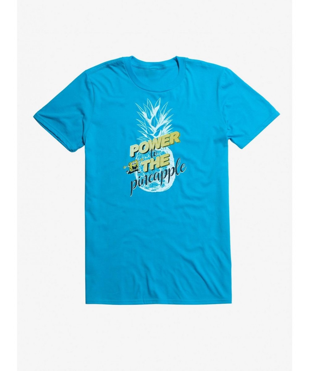 Flash Sale Spongebob Squarepants Power To The Pineapple T-Shirt $8.22 T-Shirts