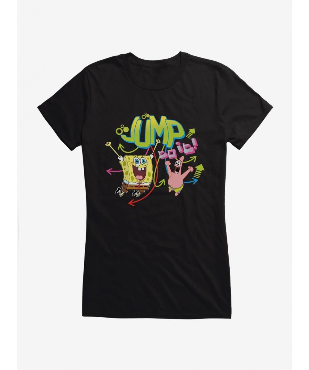 Value for Money SpongeBob SquarePants Jump To It SpongeBob Patrick Girls T-Shirt $8.76 T-Shirts