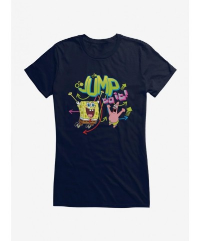 Value for Money SpongeBob SquarePants Jump To It SpongeBob Patrick Girls T-Shirt $8.76 T-Shirts