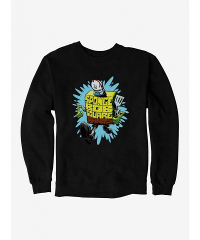 Trendy SpongeBob SquarePants Sponge Script Frycook Sweatshirt $11.22 Sweatshirts