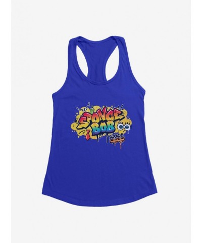 Limited Time Special SpongeBob SquarePants Hip Hop Graffiti Art Girls Tank $8.57 Tanks