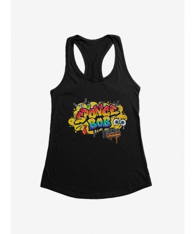 Limited Time Special SpongeBob SquarePants Hip Hop Graffiti Art Girls Tank $8.57 Tanks