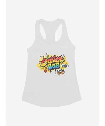 Limited Time Special SpongeBob SquarePants Hip Hop Graffiti Art Girls Tank $8.57 Tanks