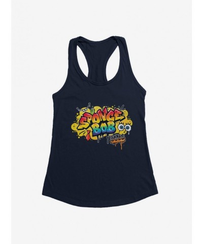 Limited Time Special SpongeBob SquarePants Hip Hop Graffiti Art Girls Tank $8.57 Tanks