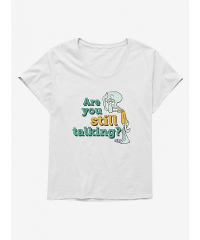 Cheap Sale SpongeBob SquarePants Squidward Are You Still Talking Girls T-Shirt Plus Size $9.57 T-Shirts