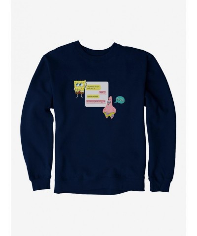 Seasonal Sale SpongeBob SquarePants Can't See My Forehead Sweatshirt $13.28 Sweatshirts