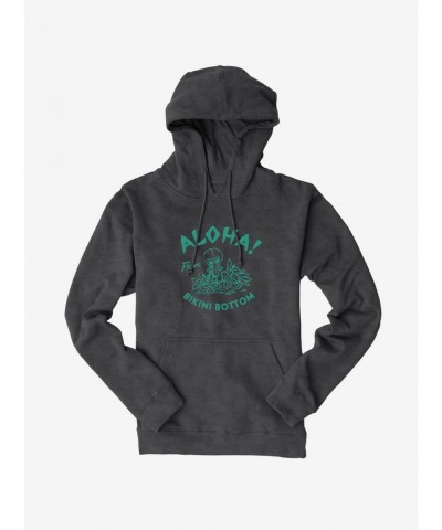 Unique SpongeBob SquarePants Squidward Aloha Hoodie $15.09 Hoodies