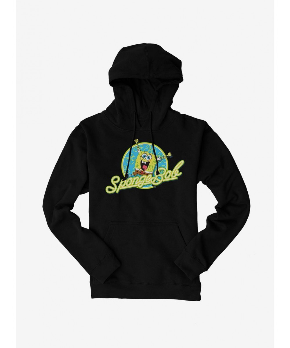 Value for Money SpongeBob SquarePants Neon Circle Logo Hoodie $17.96 Hoodies