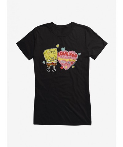 Discount Sale SpongeBob SquarePants Love You More Than Girls T-Shirt $8.37 T-Shirts