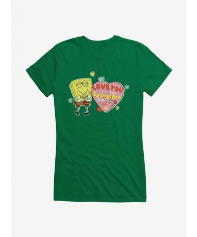 Discount Sale SpongeBob SquarePants Love You More Than Girls T-Shirt $8.37 T-Shirts