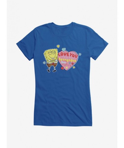 Discount Sale SpongeBob SquarePants Love You More Than Girls T-Shirt $8.37 T-Shirts