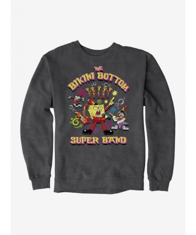 Pre-sale SpongeBob SquarePants Bikini Bottom Super Band Sweatshirt $11.51 Sweatshirts