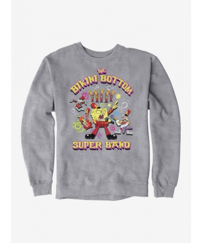 Pre-sale SpongeBob SquarePants Bikini Bottom Super Band Sweatshirt $11.51 Sweatshirts