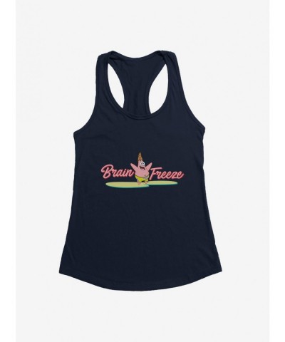 Big Sale SpongeBob SquarePants Happy Brain Freeze Girls Tank $9.16 Tanks