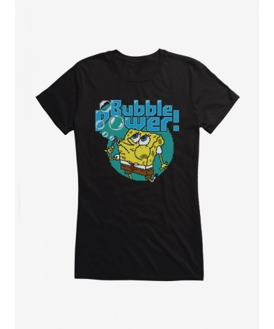 Discount SpongeBob SquarePants Bubble Power Girls T-Shirt $7.57 T-Shirts