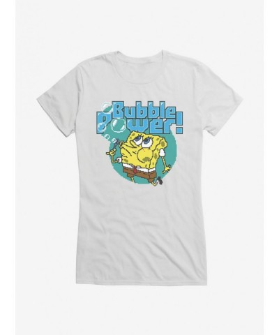 Discount SpongeBob SquarePants Bubble Power Girls T-Shirt $7.57 T-Shirts