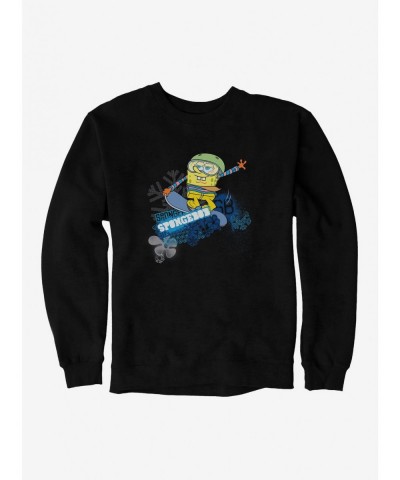 High Quality SpongeBob SquarePants Sports Snowboard Tricks Sweatshirt $13.87 Sweatshirts